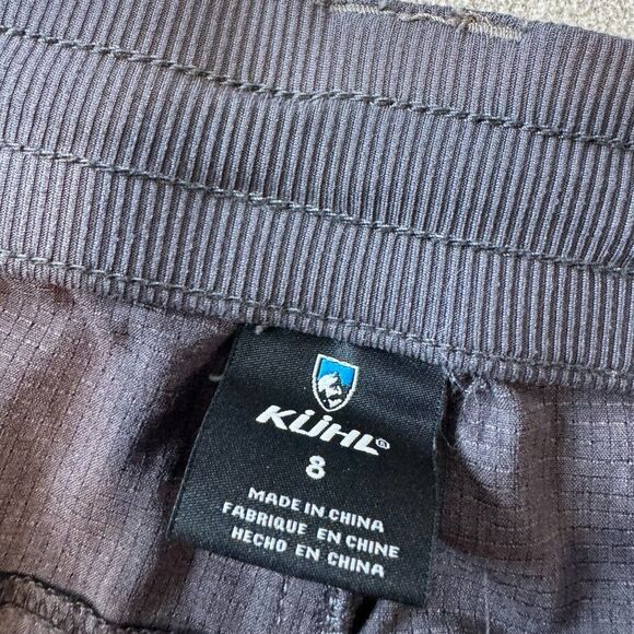 Kuhl Strattus Hiking Shorts Ripstop Gray Size 8 - Picture 10 of 16